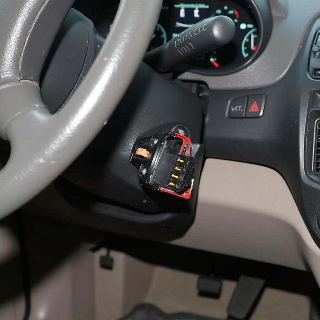 Chevy Aveo OBD2 Connector Location Under Dashboard