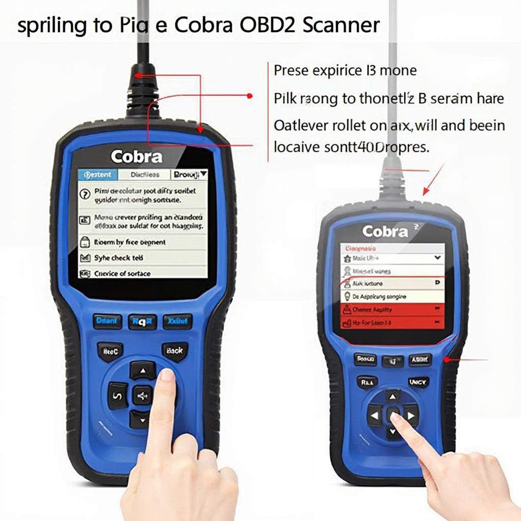 Clearing DTCs with a Cobra OBD2 Scanner