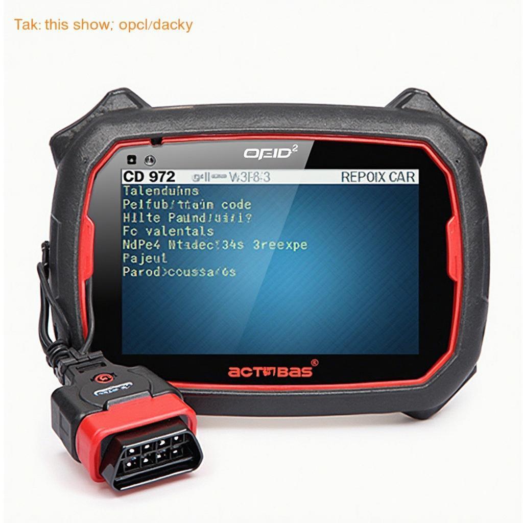 OBD2 Code Reader Displaying Transmission Codes