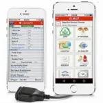 Compatible OBD2 Software Displaying Data on a Smartphone