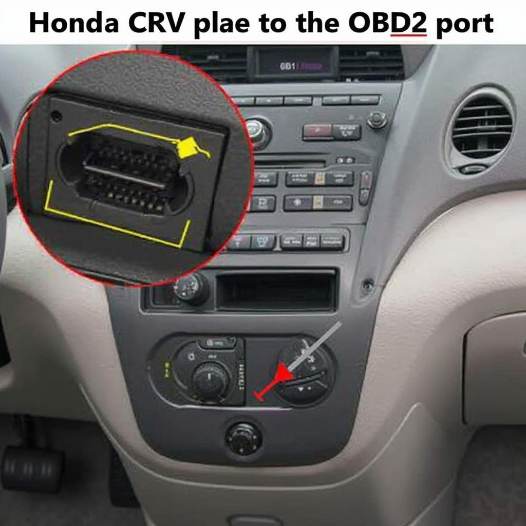 Honda CRV OBD2 Port Location