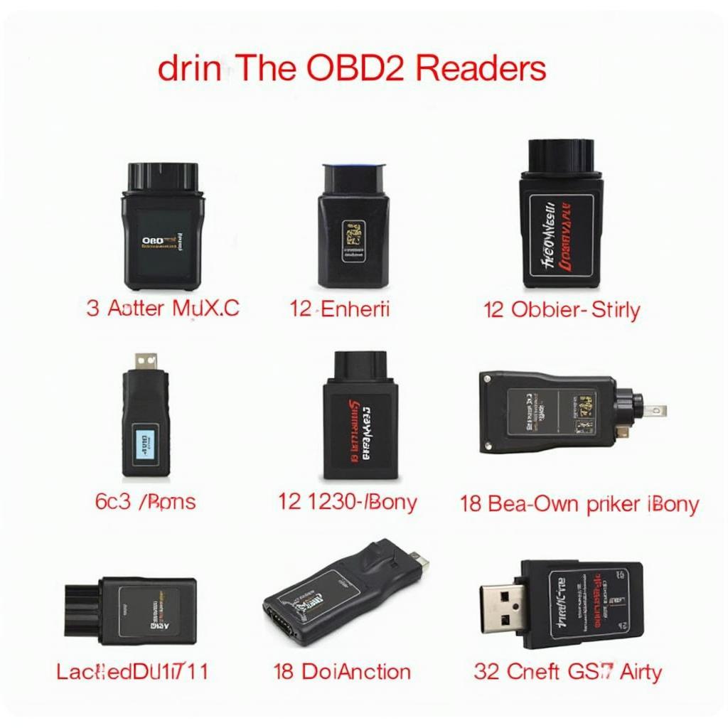 Various OBD2 readers compatible with iPhones