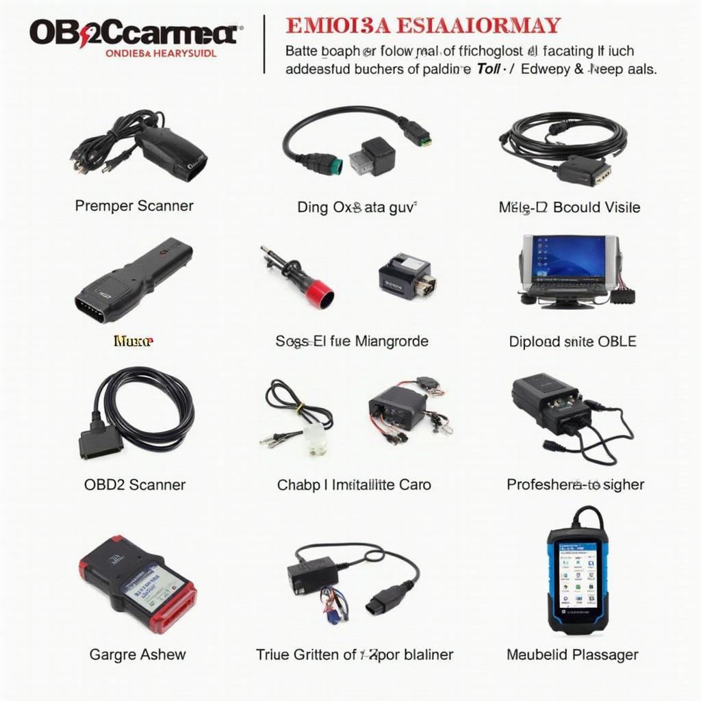 Image showcasing different types of wireless OBD2 scanners, highlighting their key features and target users