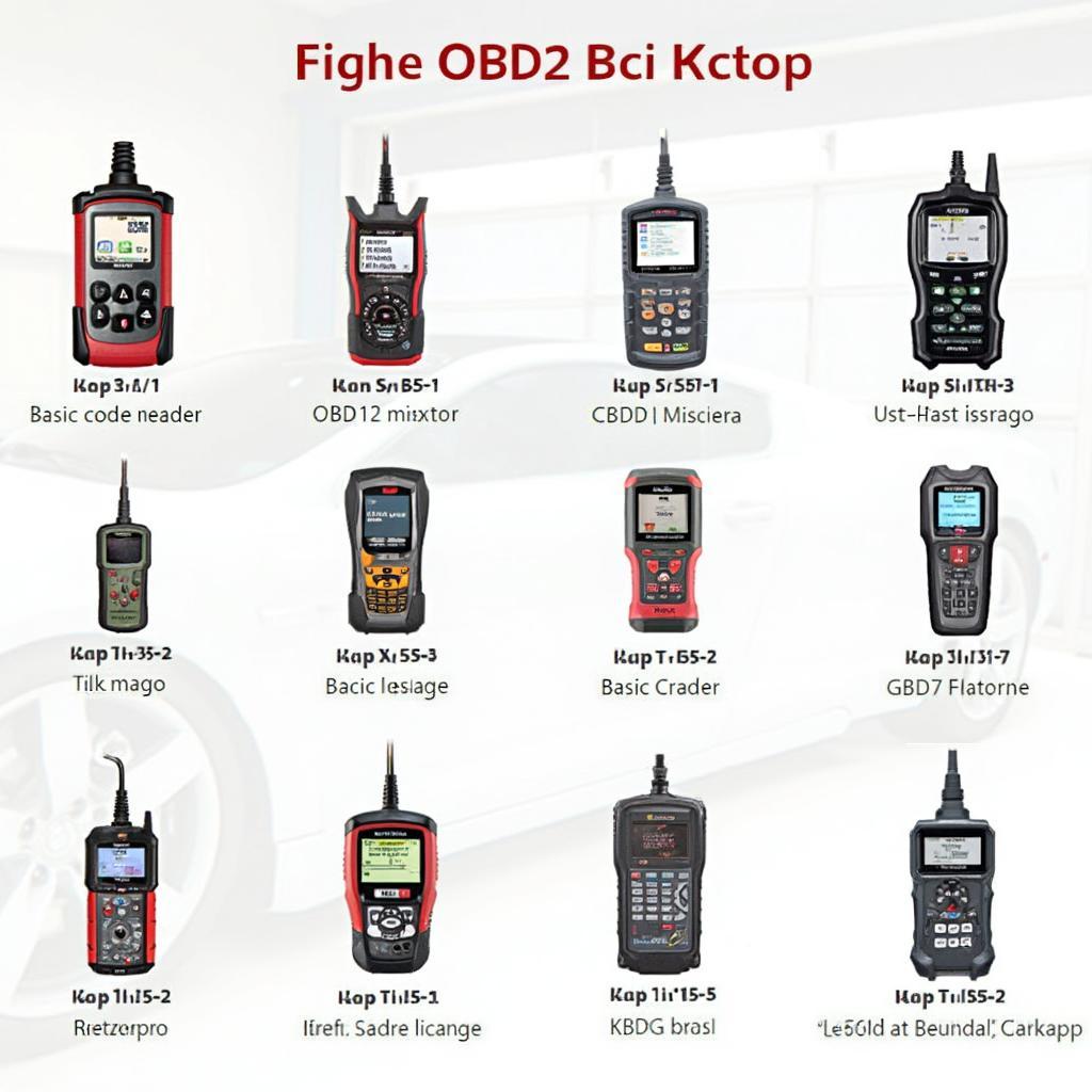 Various OBD2 Scanners