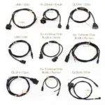 Various Ducati OBD2 cables and adapters