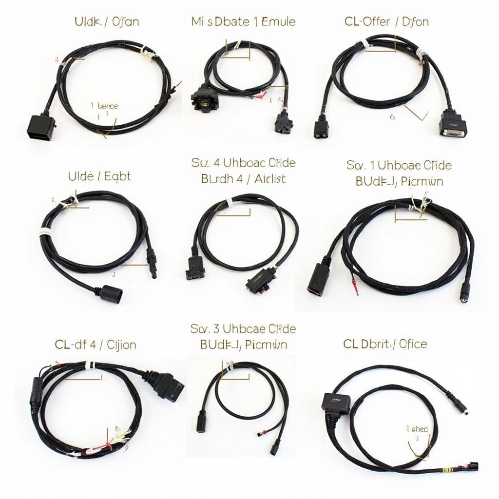 Various Ducati OBD2 cables and adapters