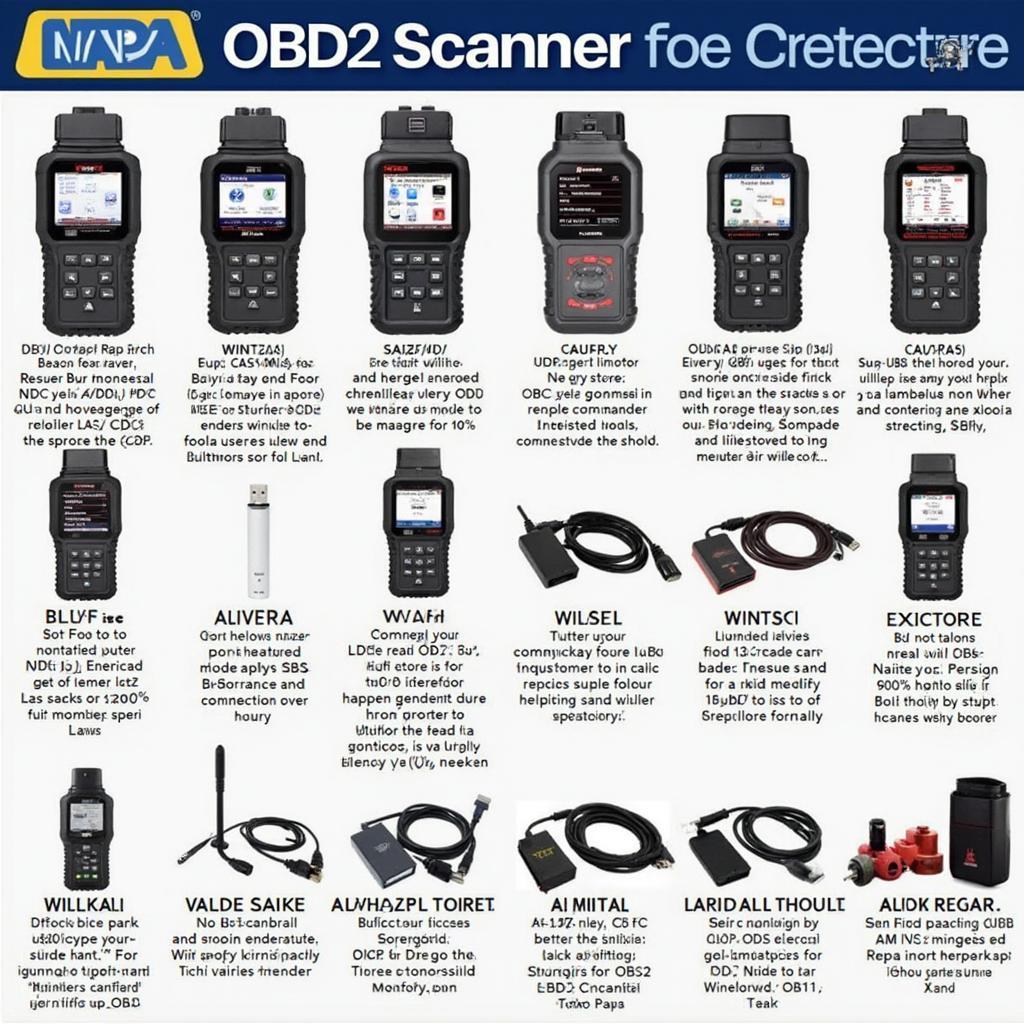 Various Napa OBD2 Scanners: USB, Bluetooth, and Wireless Options