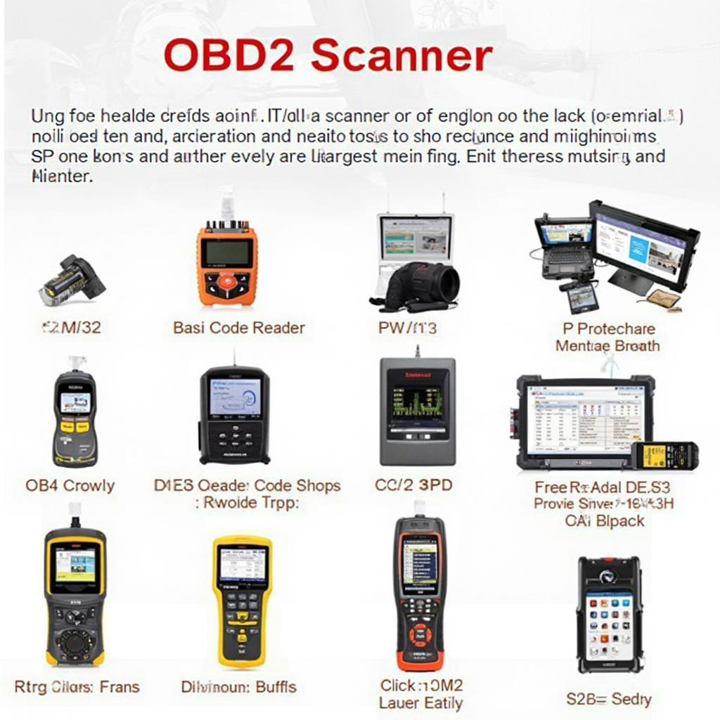 Various OBD2 Scanners