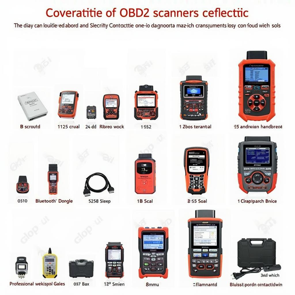 Various OBD2 scanners available on the market, from basic code readers to professional diagnostic tools.