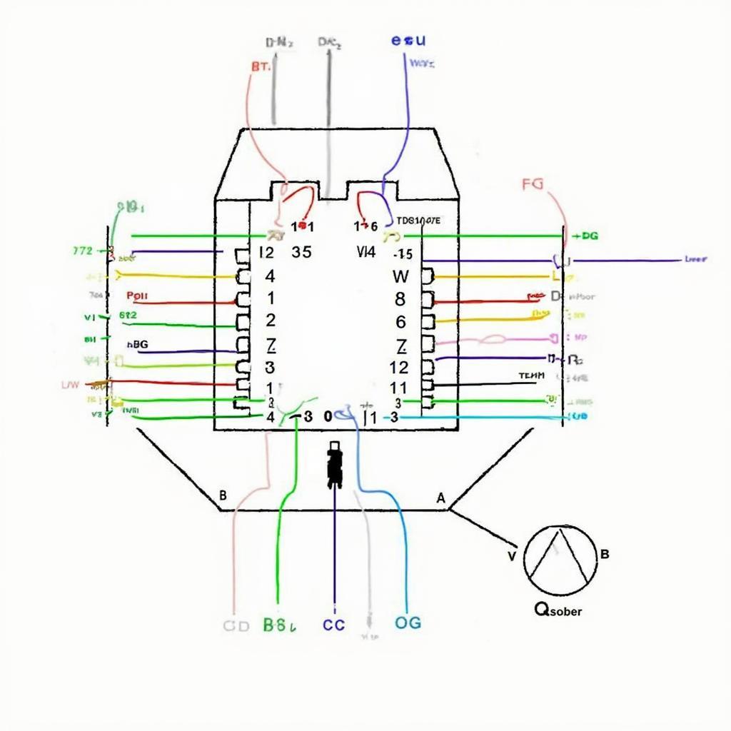 Dodge Dakota 2002 OBD2 Pinout Diagram