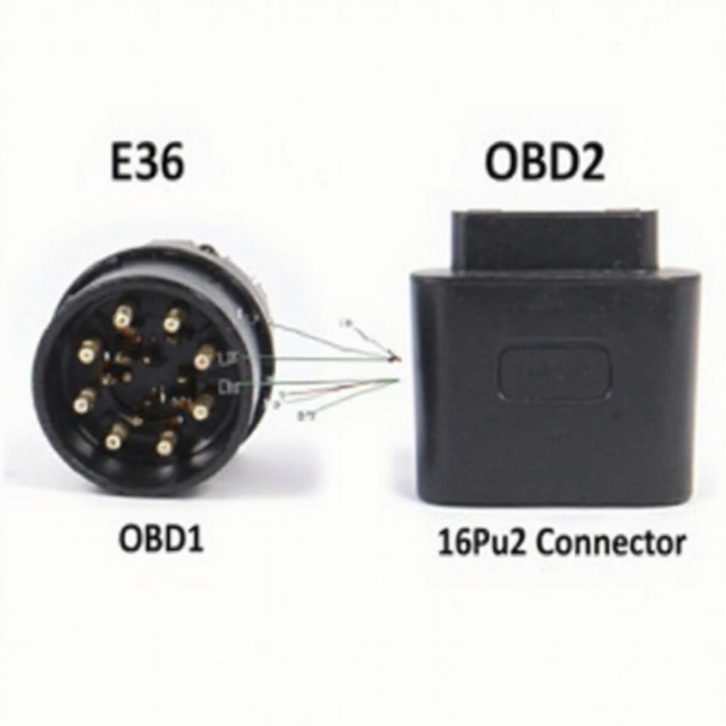 E36 OBD1 and OBD2 Connectors Comparison