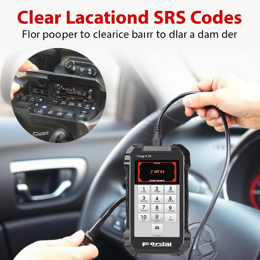 Foseal OBD2 Scanner Clearing SRS Codes