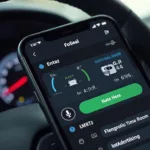 FoSeal WiFi OBD2 App Interface on Smartphone