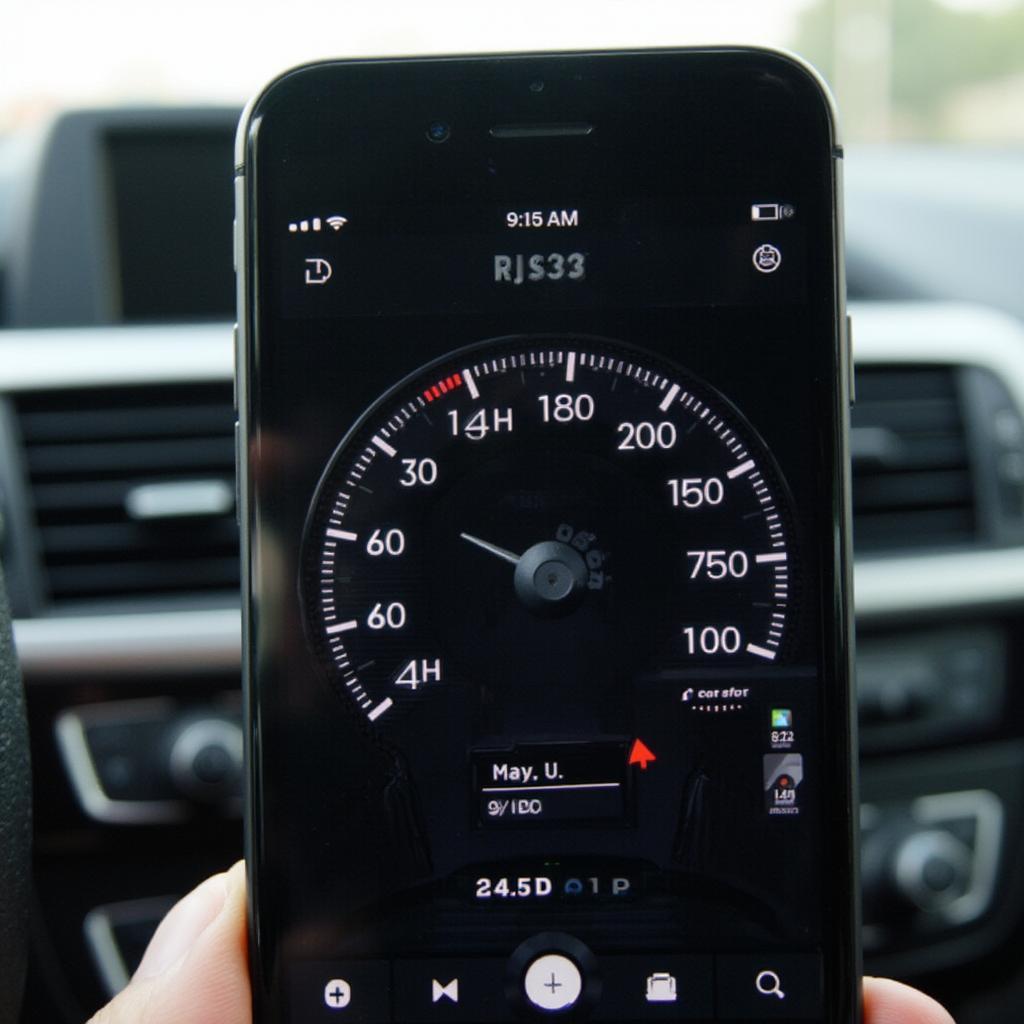 Free OBD2 iPhone App Dashboard Display