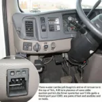 Location of the OBD2 connector on a 2005 Freightliner