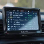 Garmin Device Displaying OBD2 Data