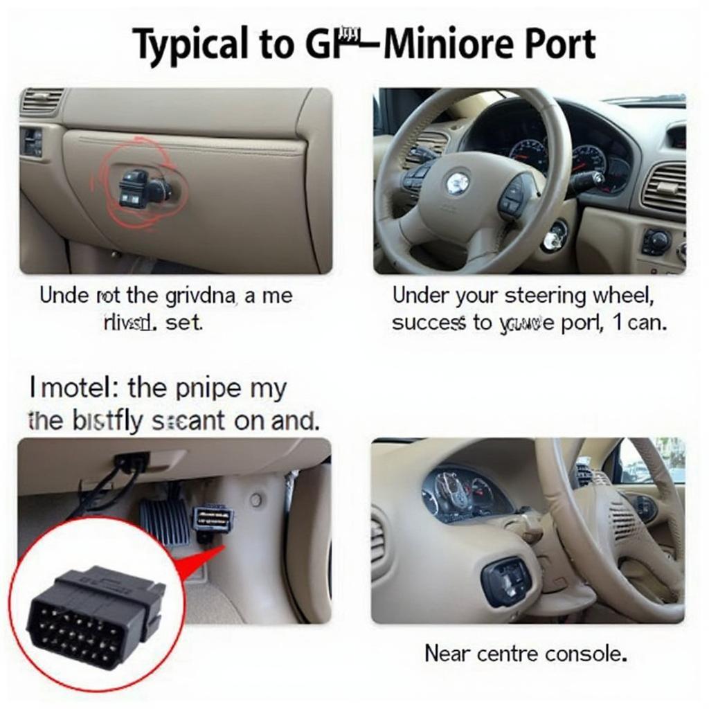 GM OBD2 Port Location Diagram