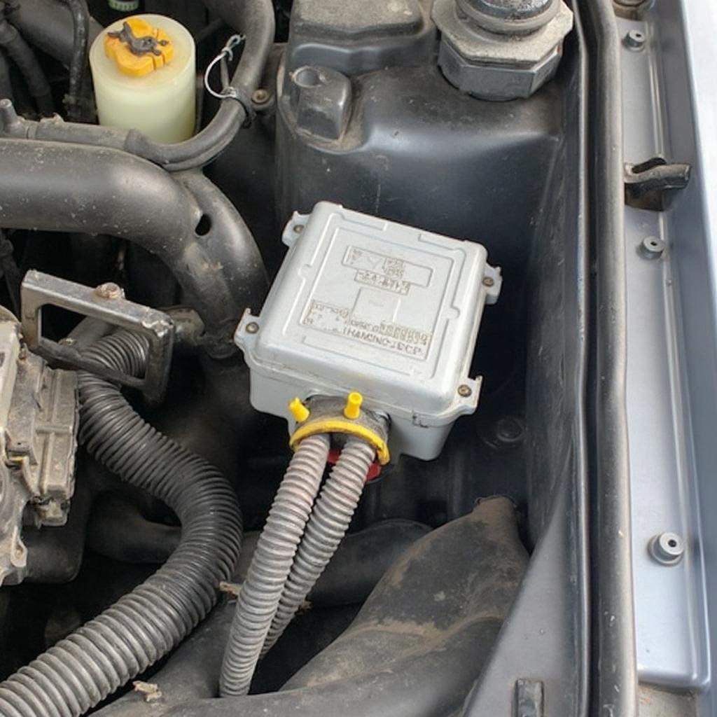 H22A1 OBD2 ECU Location in Honda Prelude Engine Bay