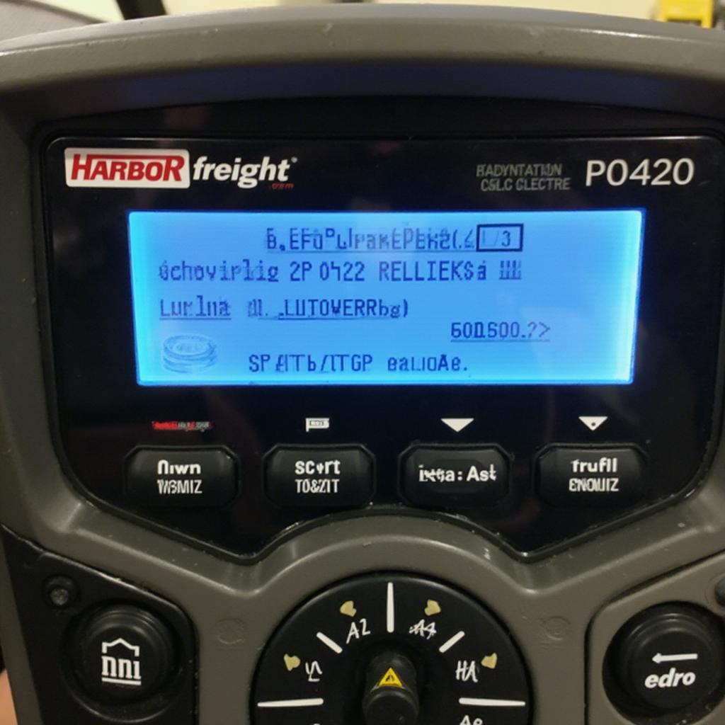 Harbor Freight 60693 Displaying DTC