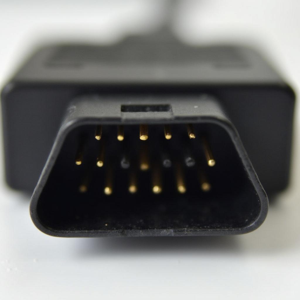 Close-up of OBD2 Connector on a Honda Civic