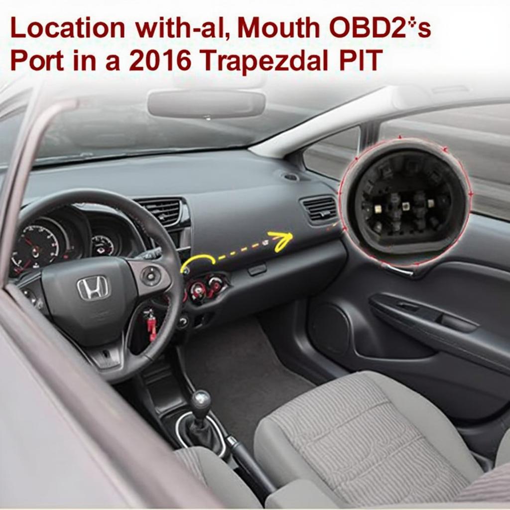 Honda Fit 2016 OBD2 Port Location Under Dashboard