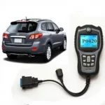 Hyundai Santa Fe 2006 OBD2 Scanner Reading P0420 Code