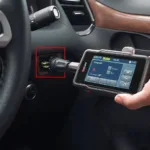 Innova Tek Link Code Reader Connected to OBD2 Port