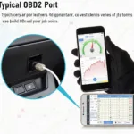 Example of an IoT OBD2 Port Location