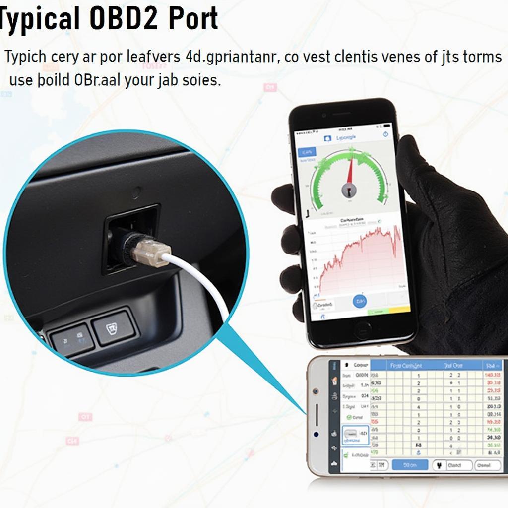 Example of an IoT OBD2 Port Location