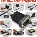 J1962 Female OBD2 Connector Kit Applications