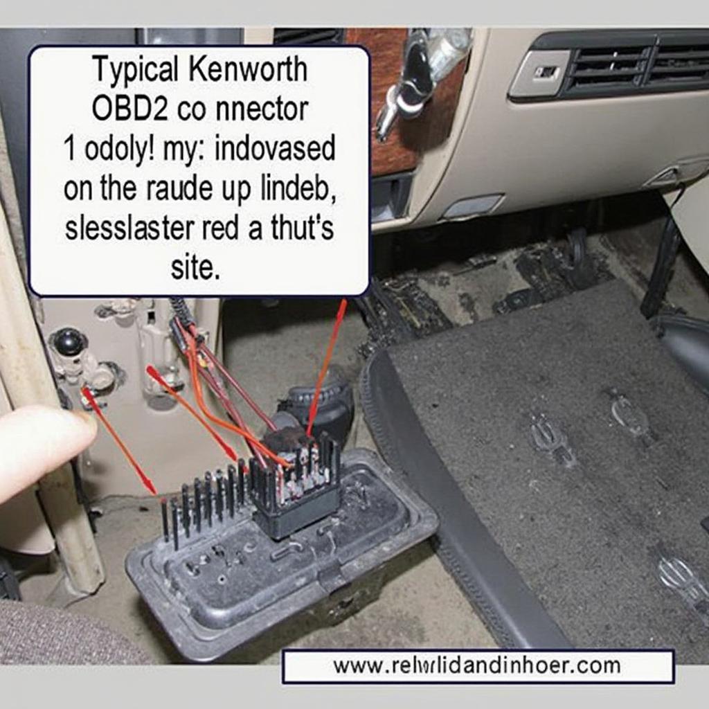 Kenworth OBD2 Connector Location