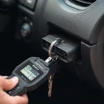 Key Programmer Connected to OBD2 Port