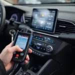 Kia EV6 with OBD2 Scanner Connected