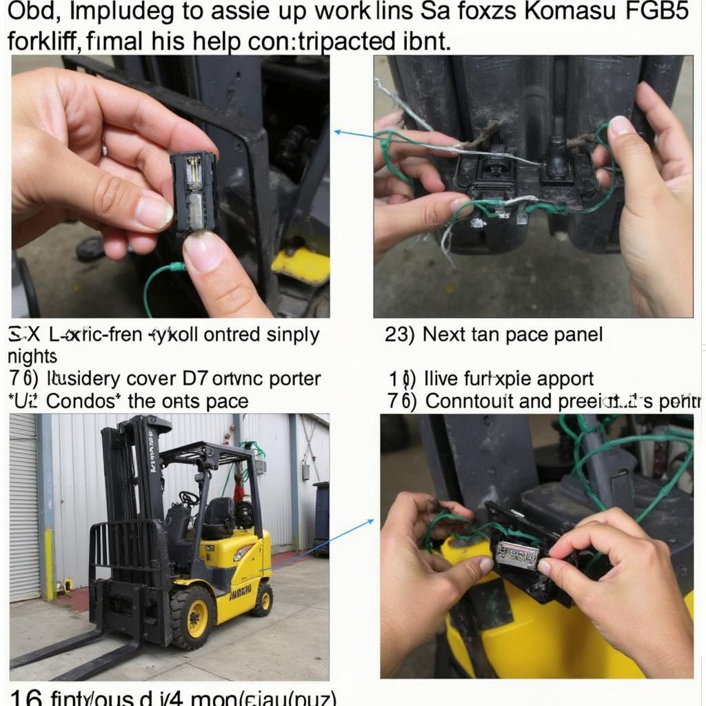 Accessing the Komatsu FG25 OBD2 Port