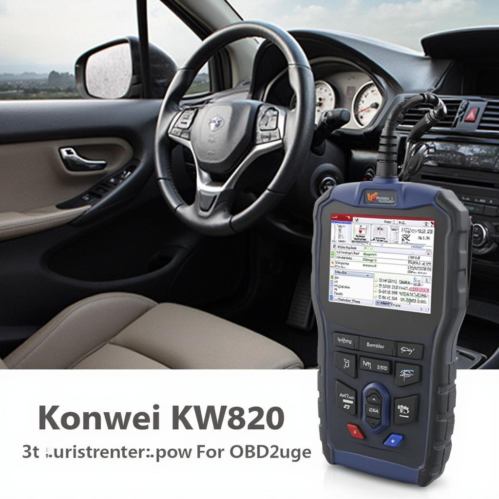 Konnwei KW820 OBD2 Scanner In Use