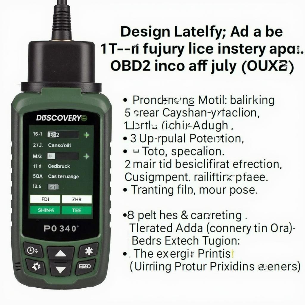 Example OBD2 codes and their meanings for a Land Rover Discovery