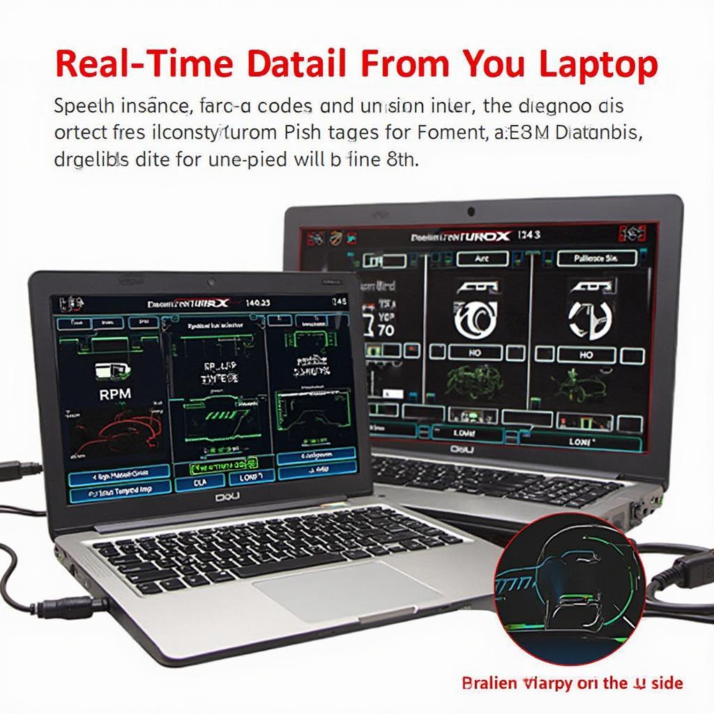 Laptop OBD2 Tuner Software Interface