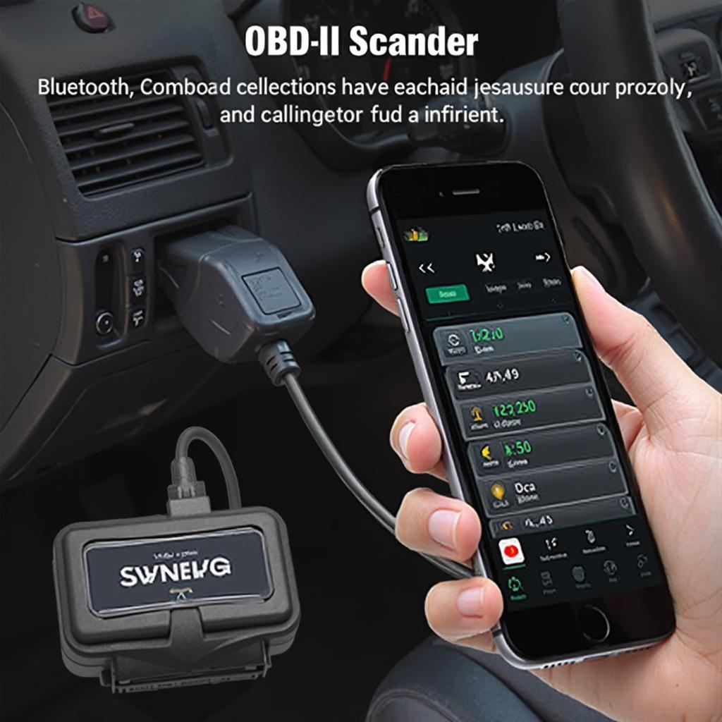 LELINK Bluetooth OBD2 Scanner Connected to a Car