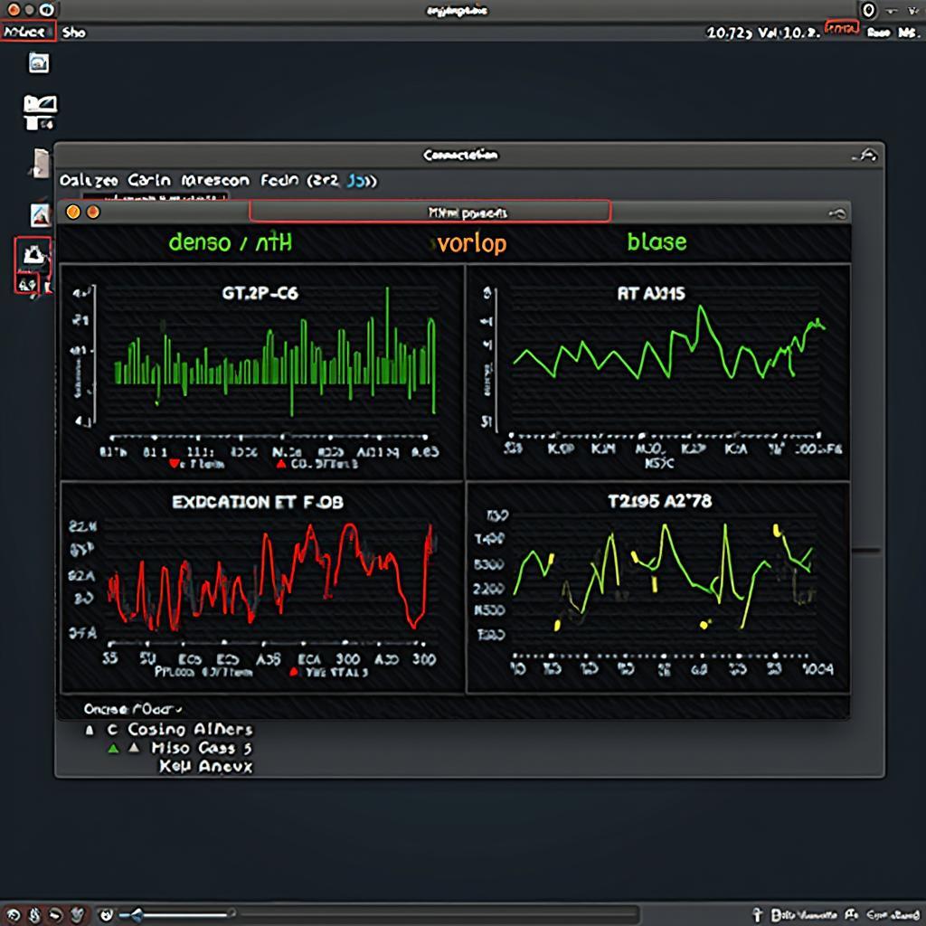 Linux OBD2 software displaying diagnostic data