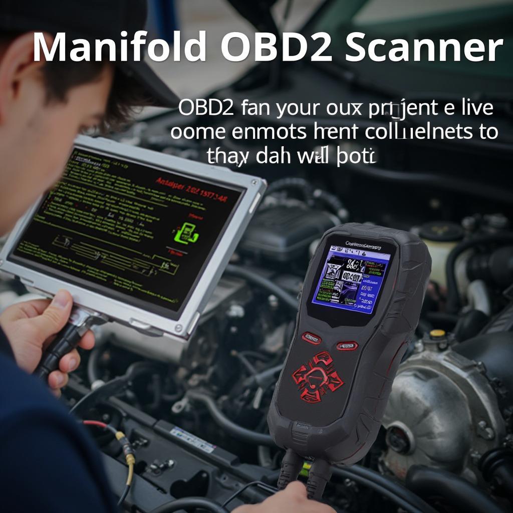 Manifold OBD2 Scanner Performing Advanced Diagnostics