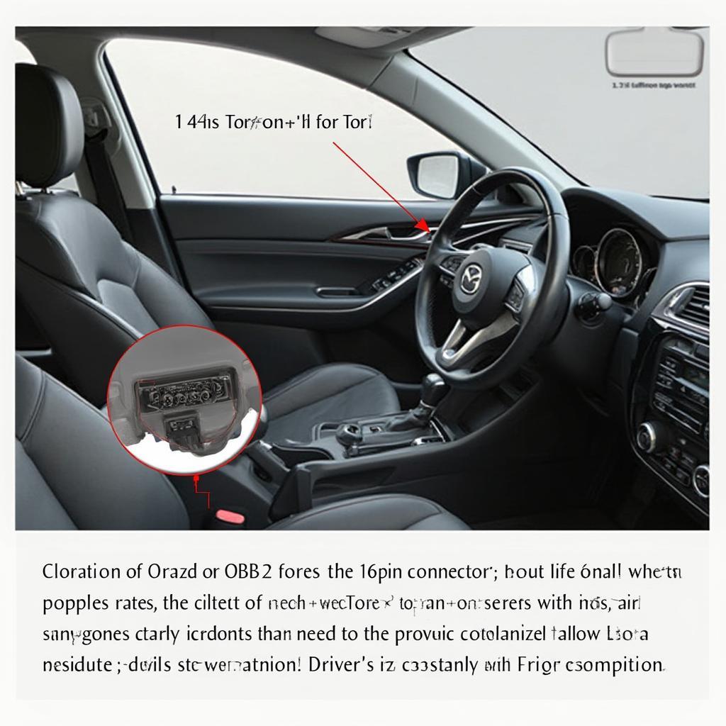 Mazda 5 OBD2 Port Location