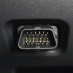 Close-up of Mazda5 OBD2 Port Connector