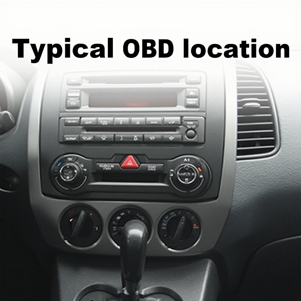 Mitsubishi OBD2 Port Location