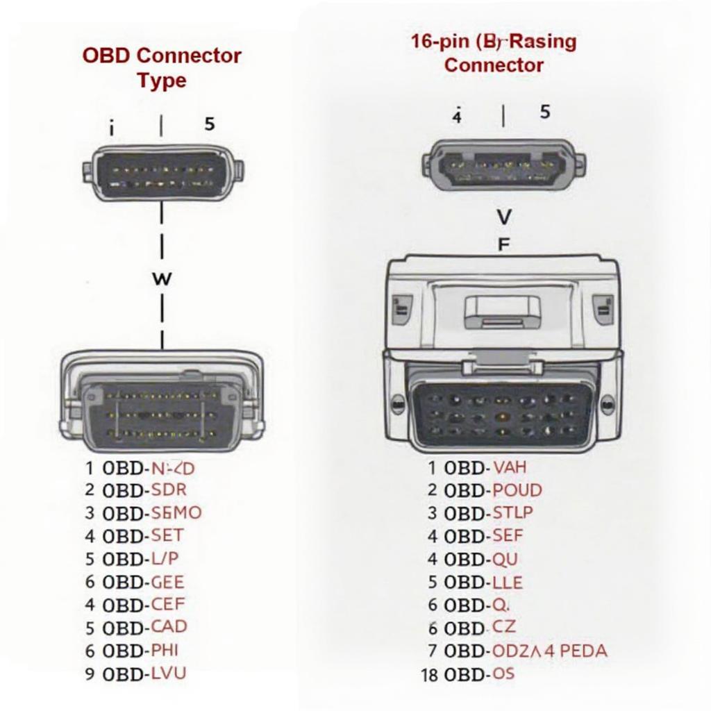 OBD vs. OBD2 C Connector Comparison