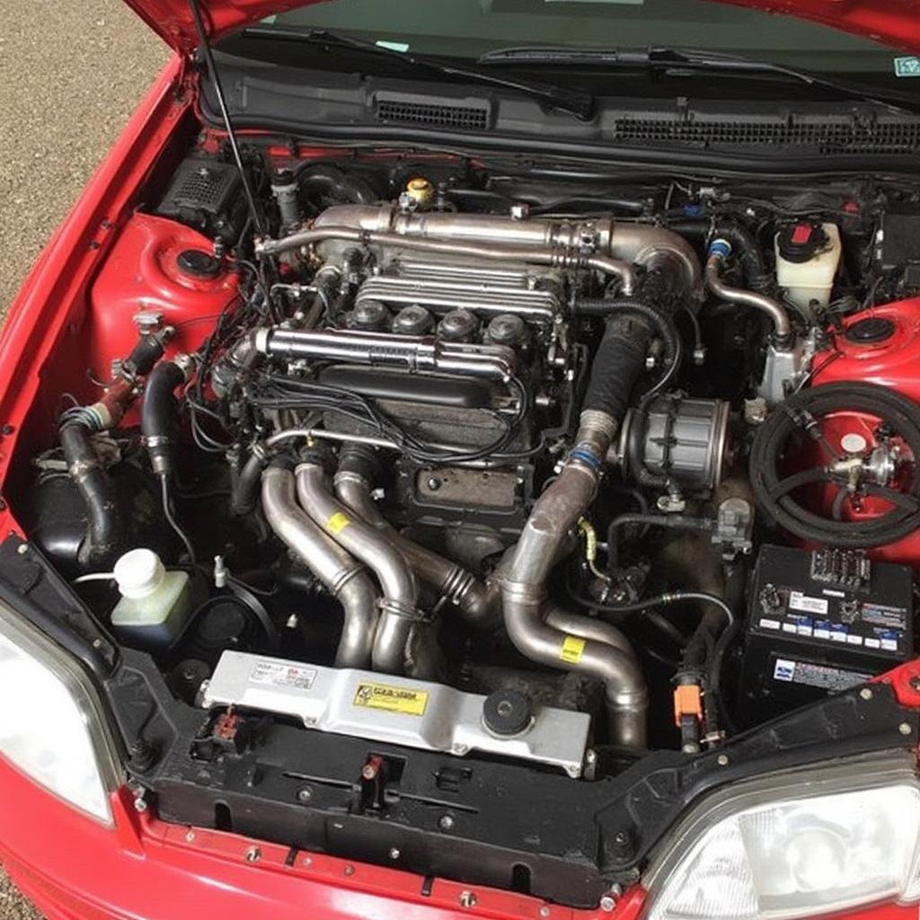 OBD1 H22A Engine in an OBD2 Civic Engine Bay