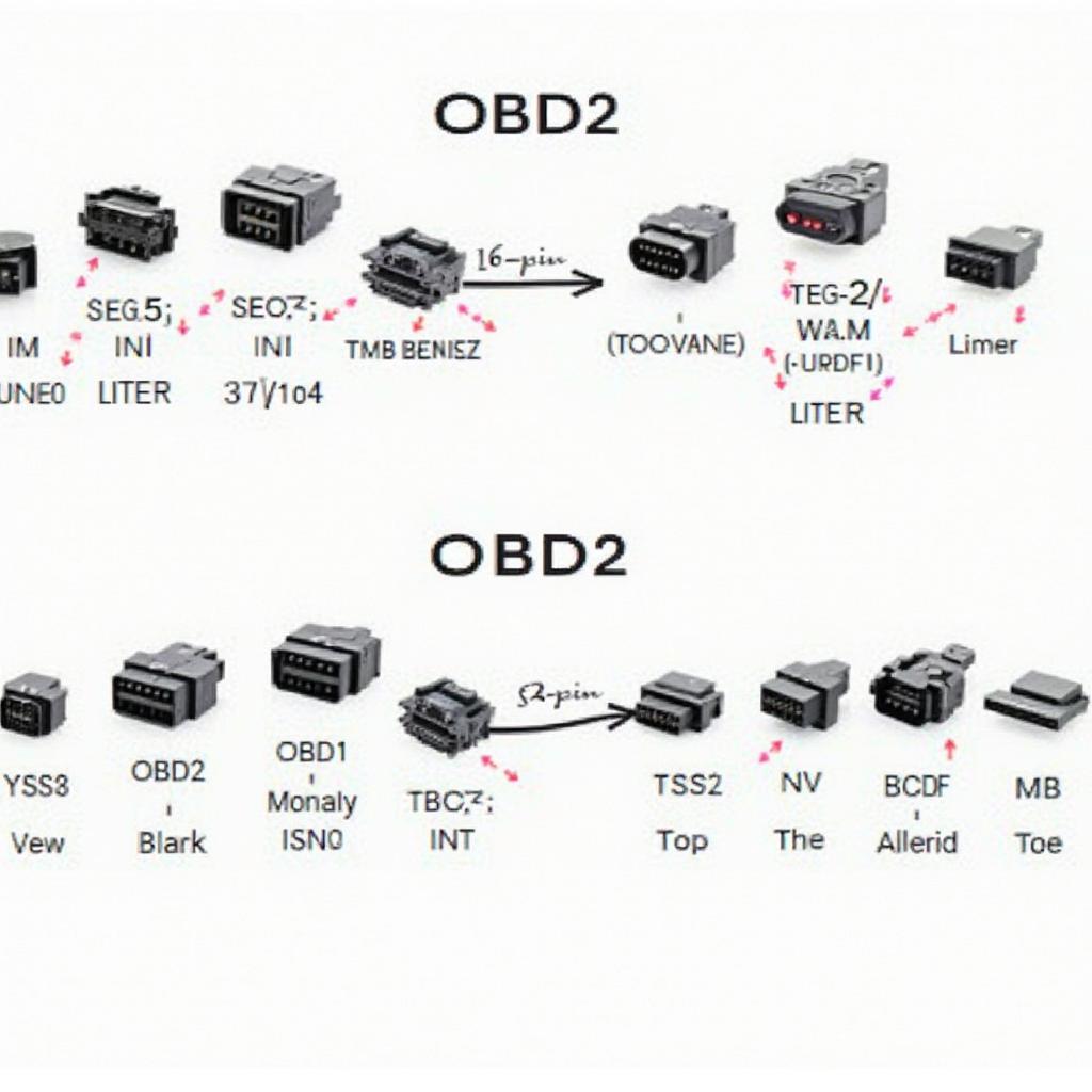 OBD1 vs. OBD2 Connectors