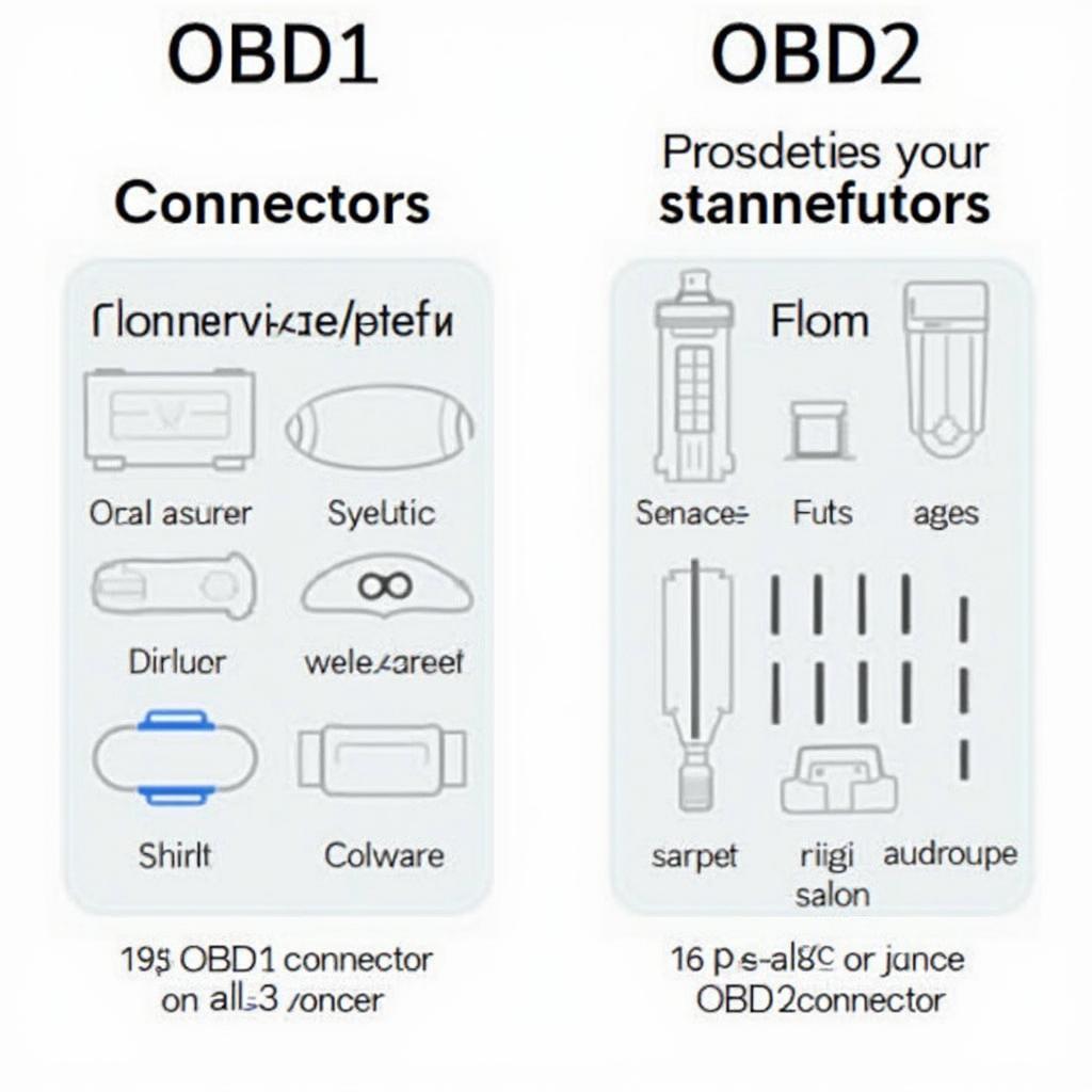 OBD1 vs. OBD2 Connectors