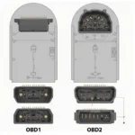 OBD1 and OBD2 Connectors: A Visual Comparison