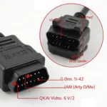 OBD2 16-Pin DLC Cable Closeup