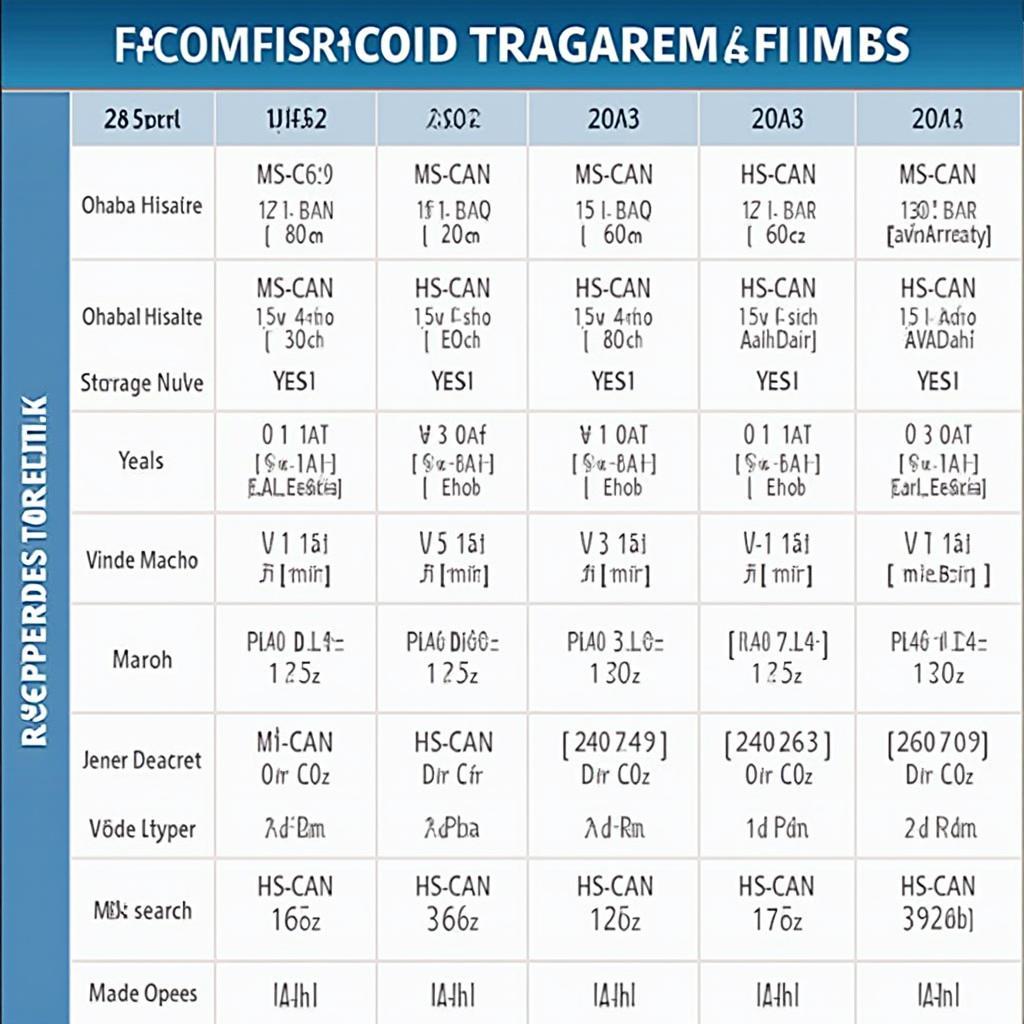 OBD2 Adapter Compatibility Chart for Ford Vehicles